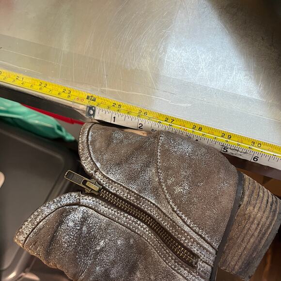 Seychelles Womens Ankle Boots 10 Lucky Penny Brown Metallic Western Leather - Picture 9 of 9